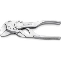 KNIPEX 86 04 100 Pince-clé XS pince et clé à la fois surface rugueuse avec reliefs chromée 100 mm