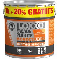 Pliolite-Einfarbenfarbe für alle Arten von Außenfassaden 12l - Loxxo