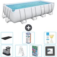 Bestway Bestway Power Steel Rectangulaire - 549x274x122 cm - 8-pièces S563