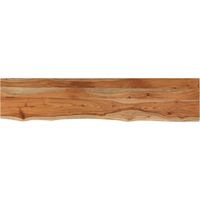 Tischplatte 180x30x2,5cm Rechteckig Massivholz Akazie Baumkante vidaXL