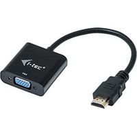 i-tec HDMI2VGAADA adaptador de cable de vídeo 0,15 m HDMI VGA Negro