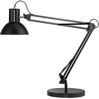 Unilux Success 80 Lampada da Ufficio Nera con Braccio Pivotante