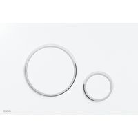 Botón de control PARA sistemas ocultos, BLANCO BRILLANTE/CROMO BRILLANTE