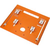 Plaque de base de scie circulaire 28x25cm, insert de Table de toupie avec marquages à échelle claire pour le travail du bois
