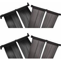 4 pcs Panneaux de chauffage solaire de piscine, Panneau solaire thermique incurvé pour piscine 80x620 cm MAE6466