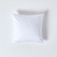 HOMESCAPES Taie d'oreiller Blanc 100% coton Egyptien 1000 fils 40 x 40 cm