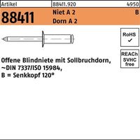 Remaches ciegos R 88411 SEKO B 5x 12 Remache A 2/Mandril A 2 500 piezas