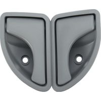 Maniglia interna anteriore sinistra e destra compatibile con Renault Kangoo I 1997-2007 e Twingo I 1993-2007 - Tipo A Grigio, sinistra e destra