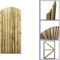 Premier 6ft Feather Edge 75cm Wide Fully Framed Arch Top Gate