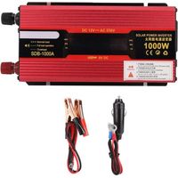 Onduleur solaire, onduleur 1000W, 12V à 220V, 1000W, 50Hz, utilisant une technologie de puce avancée, onduleur solaire (12V à 220V).