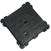 Einside – Plaque d'égout en fonte ductile GJS 500-7 C250 – 50 x 50 cm – Résistance 250 kN – Pour parkings et trottoirs – Norme EN 124