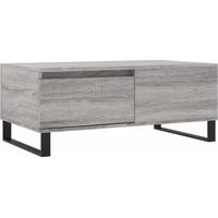 vidaXL Table basse Sonoma gris 90x50x36,5 cm Bois d'ingénierie