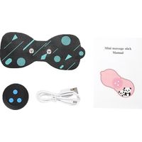 Mini-Multifunktionsmassagegerät mit Akku für Nacken, Handgelenke, Schultern, Nacken und Rücken, schwarz - AquaForge