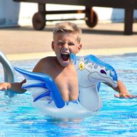 Bouée Gonflable Dinosaure – Anneau Flottant Pour Piscine Et Plage – 90 Cm – Enfants 2-8 Ans