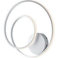 Applique Moderna Malena Con Led Integrato Metallo E Alluminio Bianco