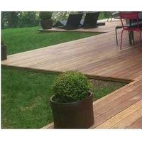 Sud Bois – Lame de terrasse Cumaru KD 21x145 lisse 2 faces 2.45m – Bois exotique imputrescible – Résistance aux agressions extérieures