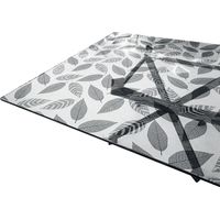 Tovaglia Trasparente Decorata Glitterata Pellicola Pvc Tavolo Antimacchia Spessa Foglie (B) - 100x540 Cm