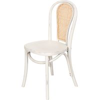 Chaise en bois et paille viennoise Chaise de bistrot vintage pour cuisine, salle à manger, bar, restaurant Chaises rustiques