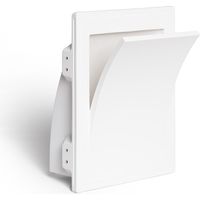 Wandleuchte für Gipseinbau für LED E14-Glühbirnen Schnitt 313x253 mm Weiß