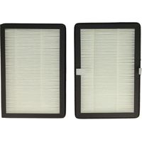 Vhbw – Filtre à particules 2x pour purificateur d'air Rowenta Eclipse QU5030 QU5072 QU5060 QU5062 – Filtration pollen, poussière, poils d'animaux – Dimensions 19,6x13,5x3,6cm