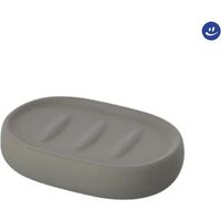 Portasapone Ceramica Grigio Arredo Bagno d'Appoggio