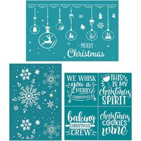 Pochoir de Noël en Soie pour Débutants en Artisanat