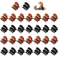 30PCS Mini Hair Clips, Small HairClips, Mini Claw Hair Clip, Small Hair Catch for women with Storage bags, Non-slip Hair Catch for Women Girl's Hair Black and Brown