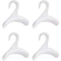 Crochets pour sacs à main, lot de 4 supports de rangement pour sacs à main, idéaux pour ranger sacs à main, foulards et cravates, blancs.