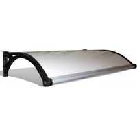 Pensilina tettoia bianca con illuminazione led e pannello solare per autoricarica Torradora - 100x120 cm Opaco