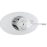 Nuie Concealed Sequential Shower Valve Club Handle - Chrome
