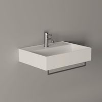 Hide 60x45 Blanc Brillant. avec bonde. siphon chromé. 1 trou