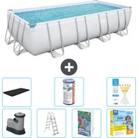 Bestway Bestway Power Steel Rectangulaire - 549x274x122 cm - 8-pièces S572