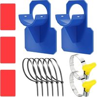 2 Porta tubo per piscina, Porta tubo per piscina, Protezione antitorsione in plastica, Antistrappo, Anti-trascinamento, Per tubi per piscina entro 38 mm