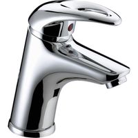 Bristan Java Chrome Eco Click Mono Basin Mixer Tap and Clicker Waste - J-EBAS-C