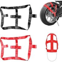 2 sangles d\'arrimage universelles pour roue arrière de moto - Sangle d\'arrimage pour moto, remorque, tondeuse, moto