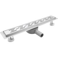 Sanitemodar – Caniveau de douche 100cm en inox – Siphon 360° avec appareil désodorisant – Drain rectangulaire pour séparation humide et sèche