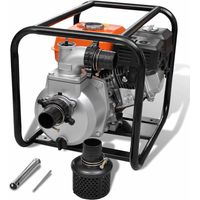 Vidaxl – Pompe à eau à moteur à essence 50 mm – Puissance 4800 W – Débit max 30 m³/h – Hauteur de refoulement 26 m – Pour chantiers humides