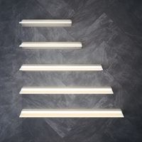 SIRHONA Applique de salle de bain Étagère lumineuse pour miroir de salle de bain 3 modes d'éclairage avec variateur, commande par capteur de geste, 140 x 1000 mm