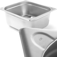 Contenitore Kitchen Line in acciaio GN 2/3, altezza 200 mm - Hendi 806258