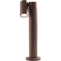 Lampioncino esterno gea led ges1110 45h led marrone lampada terra spot orientabile moderna alluminio