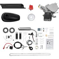 Kit de Moteur à Essence électrique de vélo 100 CC 2 Temps, Moteur Complet de vélo monocylindre CDI refroidi par air adapté aux VTT, vélos de Course, croiseurs, choppers avec Cadre en V, 44 Dents