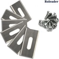 Satz mit 30 Rasenmessern für Husqvarna mit doppelt geschärfter Edelstahlklinge 36,5 x 18,5 x 0,65 mm,