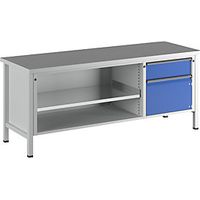 Banco de trabajo bastidor modular 1 cajón de 180 mm puerta
