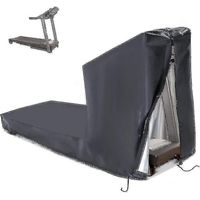Wasserdichte Laufbandabdeckung, staubdichte Abdeckung für Fitnessgeräte im Innen- und Außenbereich – 160 x 95 x 110 cm – Schwarz