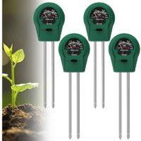 4PCS Humidimètre Sol pour Plantes, 3 en 1 Humidimètre pour Plantes, Compteur de Sol avec PH/Température/Lumière, Convient pour Jardinage, Pelouse, Jardin, Agriculture
