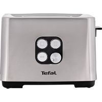Tefal Equinox TT420D 7, 2 tranches, Noir, Acier inoxydable