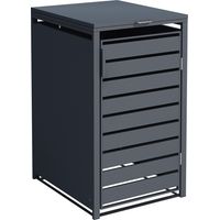 Abri de poubelle - 1 conteneur - Anthracite