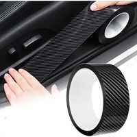 Einstiegsleistenschutzfolie für Autos, 5 m x 5 cm – 0,5 mm dicke PVC-Folie – kratz- und hitzebeständig