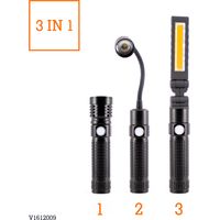 Vaunt 3-in-1 Magnetic Torch 350 Lumen Inspection Light Camping Torch V1612009