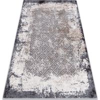 Tapis lavable MIRO 51864.804 Vintage, treillis antidérapant - gris grey 120x170 cm